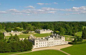 Woburn Abbey viewed across the water